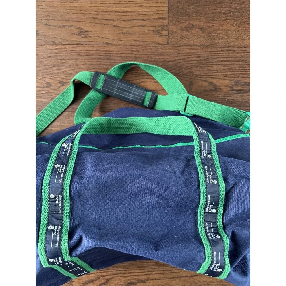 New York Mercantile Exchange‎ 125 Years Vtg  Duffle Gym Bag Advertising Blue